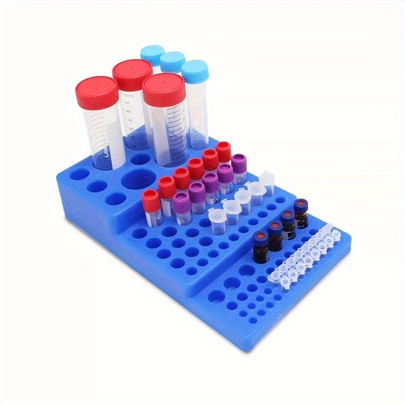 Centrifuge Tube Rack - 【xxx】Multifunktionales Zentrifugenröhrchen-Gestell 0,2/0,5/1,5/2/5/10/15/50ml Gestaffeltes Reagenzglas Laborbedarf[S14]