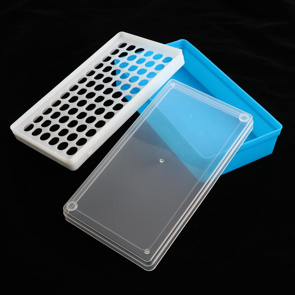 Centrifuge Tube Rack - Blauer Kunststoff-Zentrifugenröhrchenhalter mit Verbindungssystem für 1,5ml