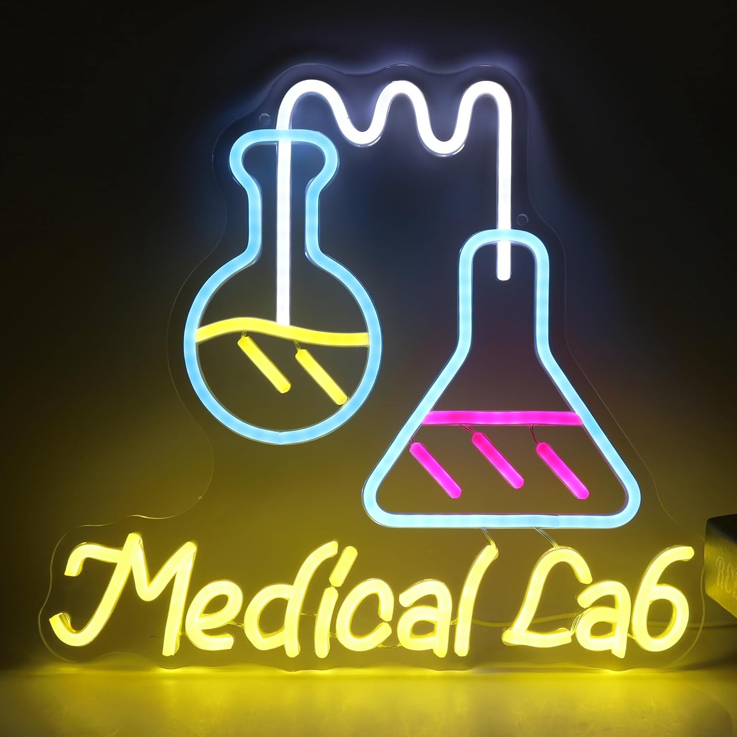 Medical Lab And Science - Wissenschaftslabor Neonschild USB-betriebene LED-Leuchte für Klassenzimmer,