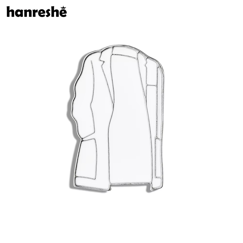 Medical Lab And Science - Hanreshe weißen Mantel Emaille Brosche Pin