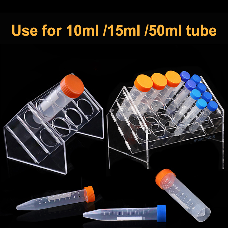 Centrifuge Tube Rack - Reagenzglasständer, Zentrifugenröhrchenhalter, Plexiglasständer, schräger Öffnungsröhrchenständer für