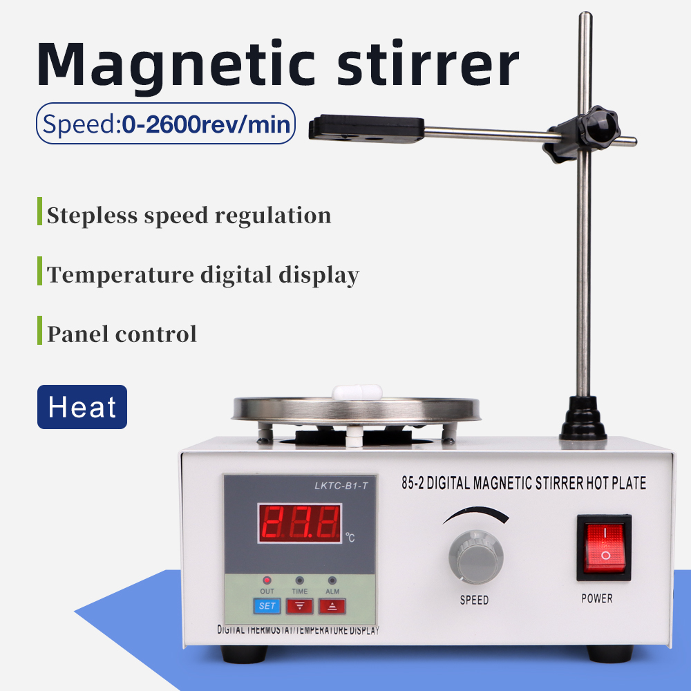 Magnetic Stirrer Hotplate - 1L Heizplatte Magnetrührer 85-2 Konstanttemperaturmischer 220V