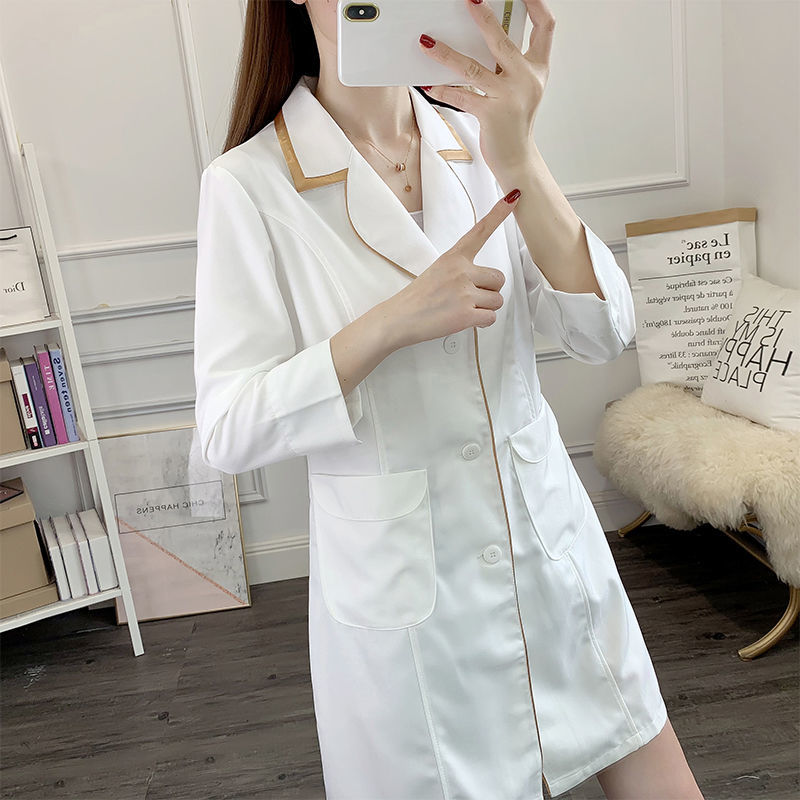 Weißes kurzes Schönheitsunifor – Lab Coat Medical Bewertung und Preis
