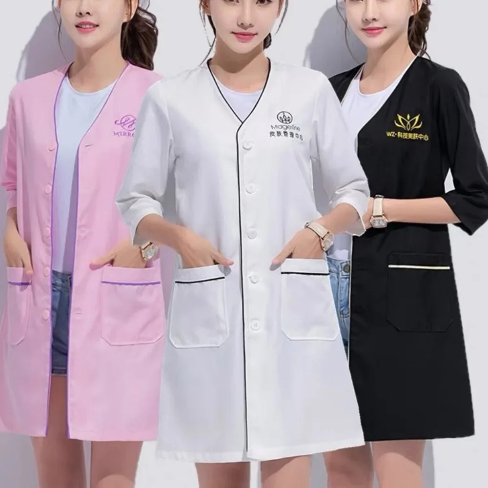 Maßgeschneiderte Logo-Schönhei – Lab Coat Medical Bewertung und Preis