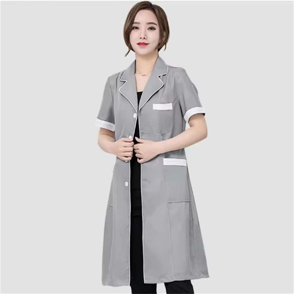 Hochwertiger grauer, einfarbig – Lab Coat Medical Bewertung und Preis
