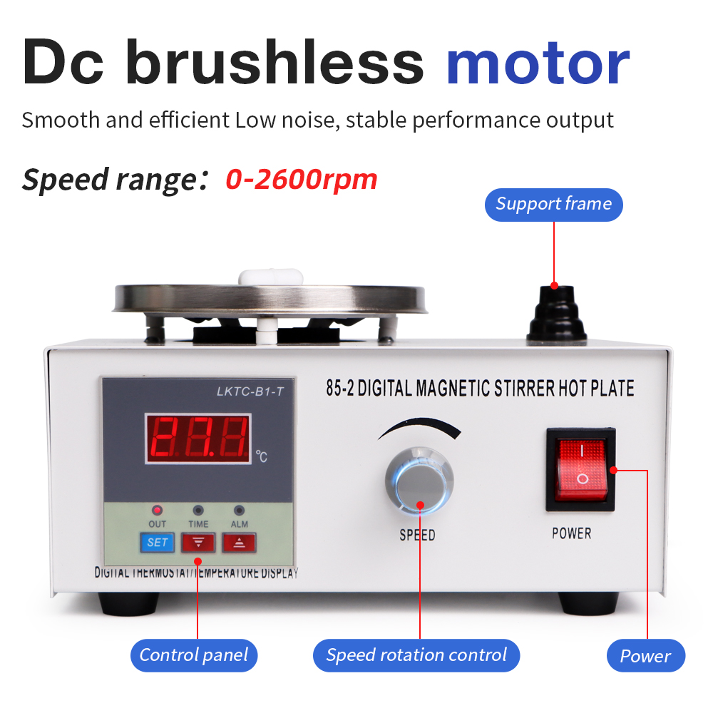 1L Heizplatte Magnetrührer 85- – Magnetic Stirrer Hotplate Bewertung und Preis